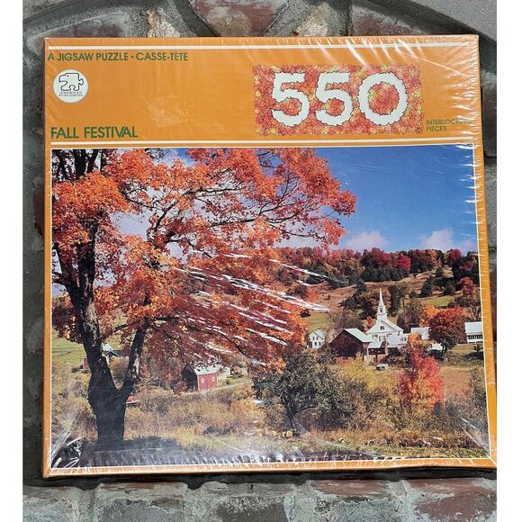 550 puzzle fall festival landscape NIB - Picture 1 of 3
